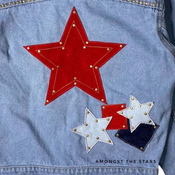 Free People x Understated Leather Lone Star Blue Denim Jacket - Picture 15 of 15